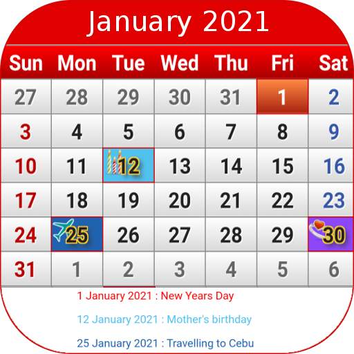 Philippines Calendar 2021 1.33