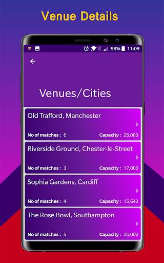 Cricket Cup 2020 Time Table Live Score Schedule screenshot 15