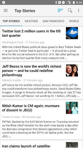 News Reader screenshot 1