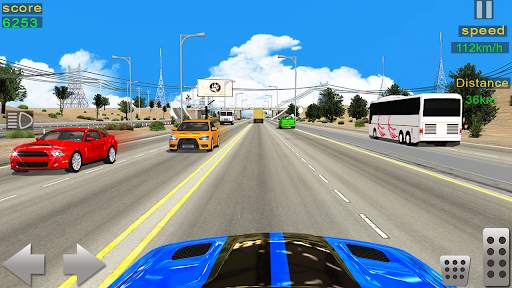 jalan raya mobil balap permain screenshot 1