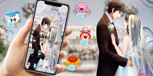 Romantic Wedding Sweet Couple Theme screenshot 4