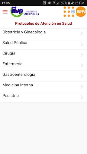 Protocolos de Atención DR MoH screenshot 1