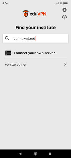 eduVPN screenshot 4
