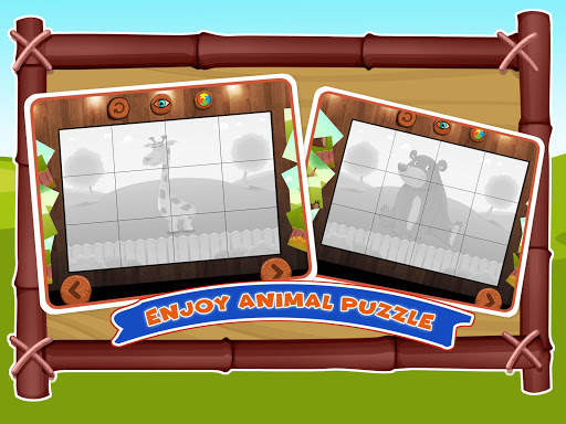 Zoo Animals Sounds Games - Coloring Jigsaw Puzzle screenshot 3