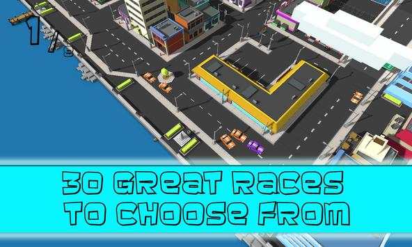 🏁 Blocky Racer-Cars Road Maze скриншот 4