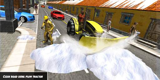 Heavy Snow Plow Clean Road Sim screenshot 2