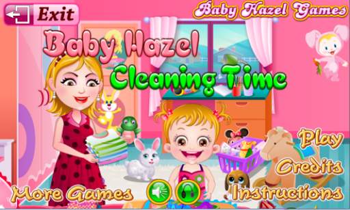 Baby Hazel Cleaning Time screenshot 1