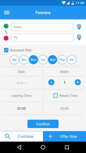Foorera - Egypt Carpooling App screenshot 3