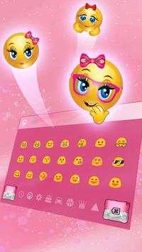 Pink Glitter Bow Keyboard Theme screenshot 3