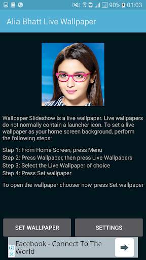 Alia Bhatt Live Wallpaper screenshot 1