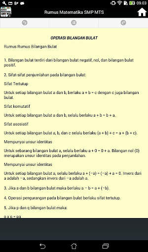 Rumus Mapel Matematika Untuk Tingkat SMP/MTS screenshot 6