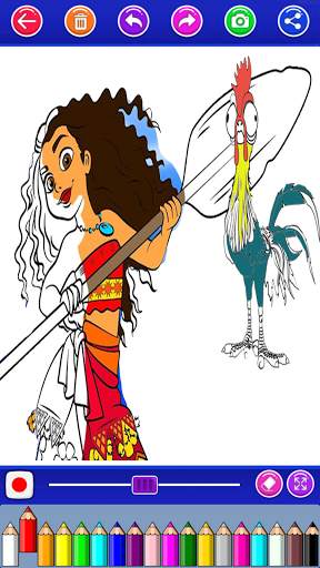 mona coloring the island princess screenshot 7
