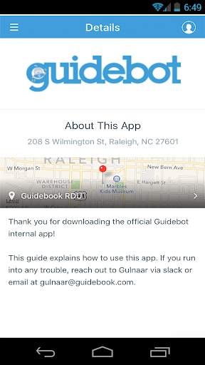 Guidebot screenshot 3
