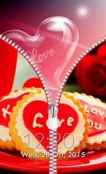 Love Zipper Lock Screen screenshot 6
