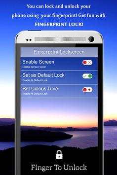 Fingerprint Lock Screen Prank 8 تصوير الشاشة