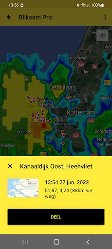 Mijn Bliksemtracker & -alarmen screenshot 1