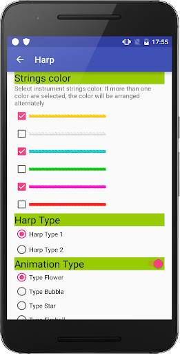 Harp Instrument screenshot 2