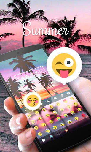 Summer GO Keyboard Theme screenshot 1