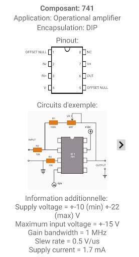 Electronic Component Pinouts screenshot 6