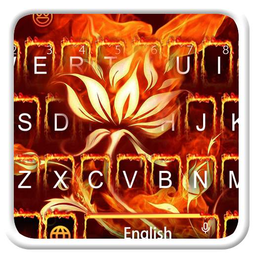 Flaming Flower Keyboard 10001004