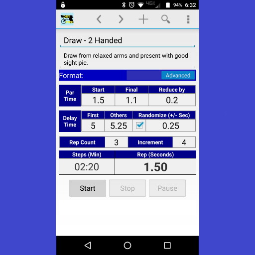 Dry Fire Par Time Tracker icon