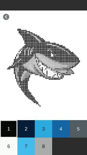 Shark Coloring By Number Pixel screenshot 6