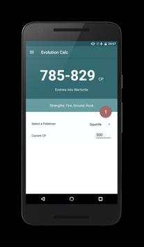 Evolution Calc for Pokemon GO screenshot 1