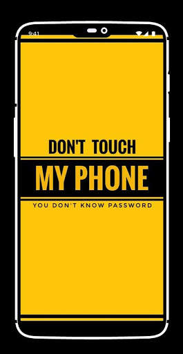 Don't Touch My Phone Wallpaper screenshot 4