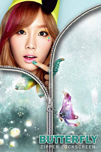Butterfly Zipper Lock screen screenshot 5