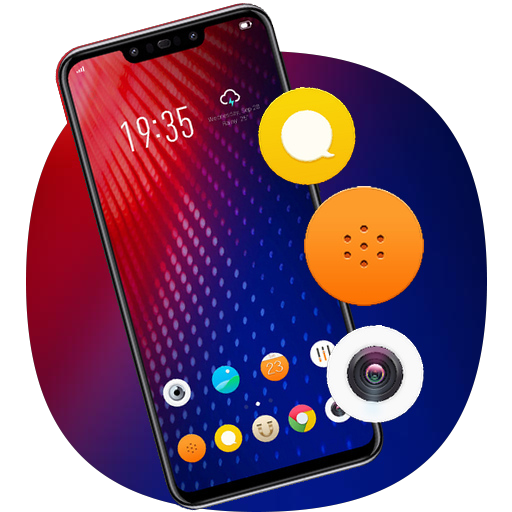 Tema colorido lançador de Moto Z4 icon