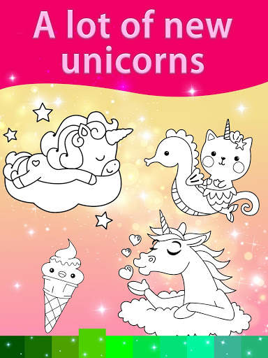 Unicorn Coloring Pages with Animation Effects screenshot 4