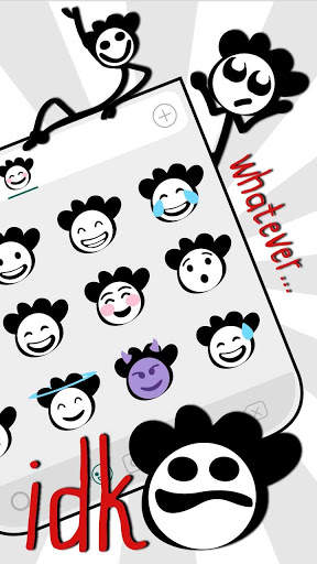 Stiker Emoji Stick Figure Words screenshot 3