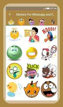 Stickers For Whatsapp & Facebook screenshot 1