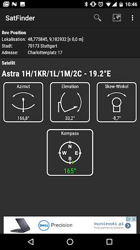 SatFinder screenshot 1