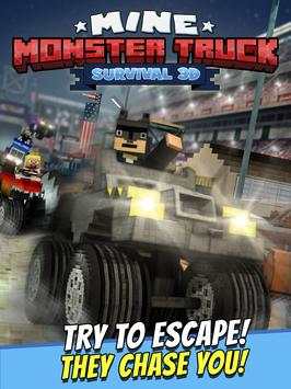 Mine Monster Truck Survival 3D screenshot 5