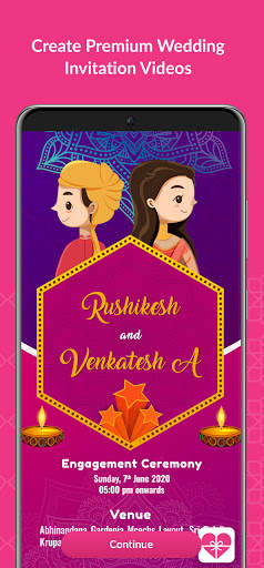 Shaadi & Engagement Card Maker screenshot 4