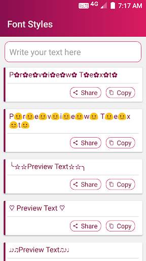 Font Styles screenshot 1