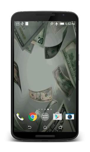 Flying Dollars Live Wallpaper screenshot 1