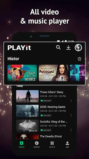 PLAYit - A New All-in-One Video & Music Player screenshot 1
