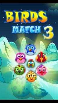 Birds Match 3 स्क्रीनशॉट 1