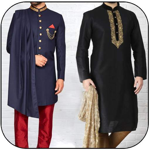 Latest Fashion Men Sherwani Photo Suit 1.2