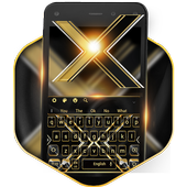 Teclado de oro negro icon