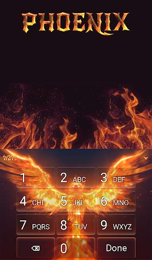 Phoenix Animated Keyboard   Live Wallpaper screenshot 5