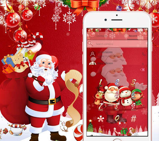 Red santa claus christmas happy theme 6 تصوير الشاشة