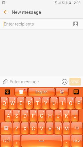Orange Keyboard screenshot 2
