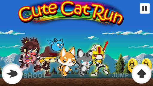 Cute Cat Run - zombie survival screenshot 2