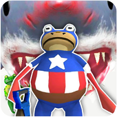 Amazing Frog vs Shark Game Simulator icon