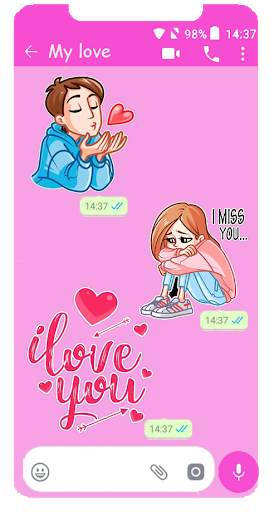 Love Stickers For Whatsapp 2020 screenshot 1