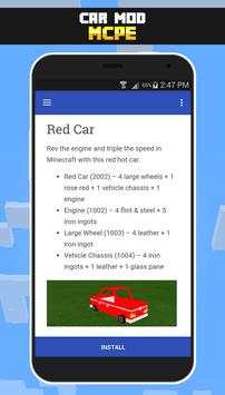 Car Mod for Minecraft PE screenshot 1
