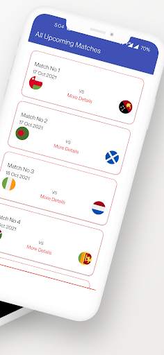 T20 Cricket Worldcup 2021 Schedule Live Score News screenshot 2